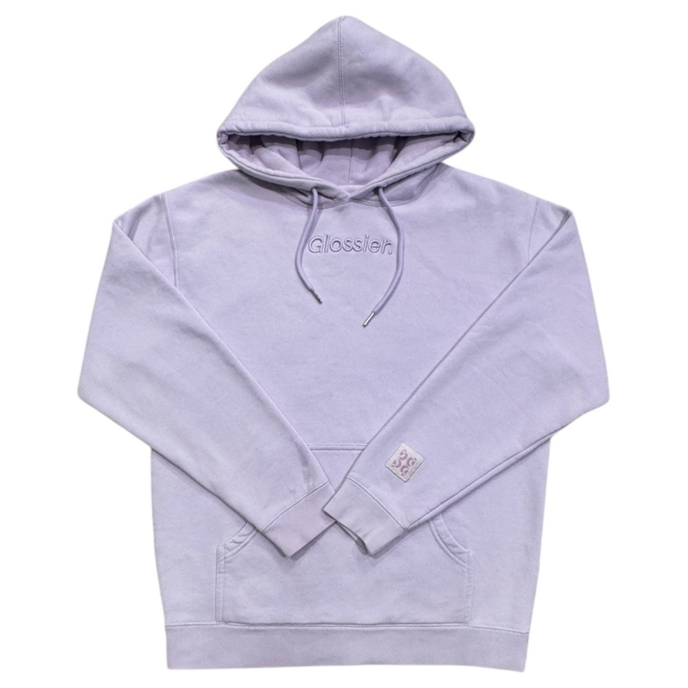 Glossier Limited Edition Embroidered Lavender Hoodie